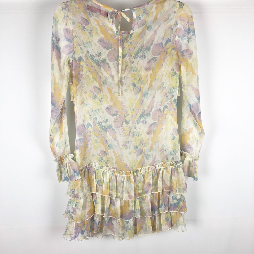 ASOS Sheer Ruffle Dress - Picture 5 of 8